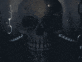 a skull with chains around it 's neck