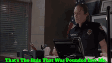 Station19 Maya Bishop GIF - Station19 Maya Bishop Thats The Rule That Was Pounded Into Me GIFs