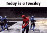a picture of a video game with the words today is a tuesday below it