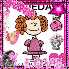 a picture of a girl with the words fashion princess on top
