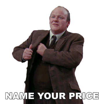 Name Your Price Willy Wonka And The Chocolate Factory Sticker - Name Your Price Willy Wonka And The Chocolate Factory Tell Me The Price Stickers