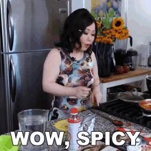 Wow Spicy Emily Kim GIF - Wow Spicy Emily Kim Maangchi GIFs