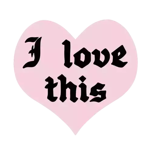Chiaralbart I Love This Sticker - Chiaralbart I Love This Love Stickers