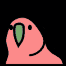 a green parrot with a long beak is looking up at the camera .