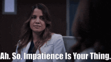 Greys Anatomy Monica Beltran GIF - Greys Anatomy Monica Beltran Impatience GIFs