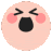 a cartoon illustration of a crying smiley face with a black mouth .