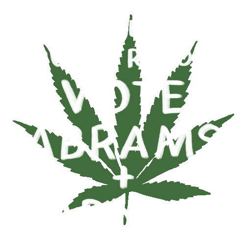 420 Liberal Sticker - 420 Liberal Vote Abrams And Warnock Stickers