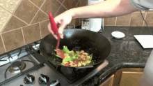 Orange Chicken With Vegetables Stir Fry GIF - Orange Chicken Stir Fry GIFs