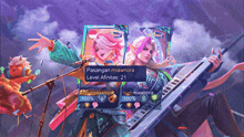a screenshot of a video game shows two characters named pasangan miawnora and estesa