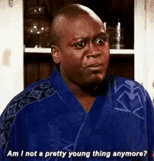 titus andromedon not a pretty young thing anymore worried