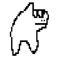 a pixel art drawing of a cat wearing sunglasses and a hat .