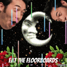 Moon Eat GIF - Moon Eat Floor GIFs