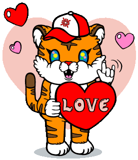Love You Hand Hugging Heart Sticker - Love You Hand Hugging Heart Red Heart Stickers