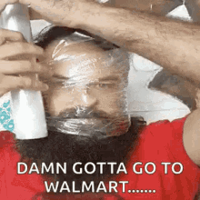Going To Walmart Mask GIF - Going To Walmart Mask Plastic Roll Bag GIFs
