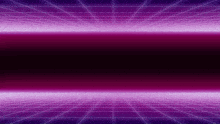 a purple and black background with a grid and a glowing light coming out of the middle .