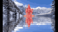 lord shiva water reflection nature