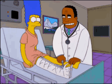 Hairy Legs GIF - The Simpsons Marge Dr Hibbert GIFs