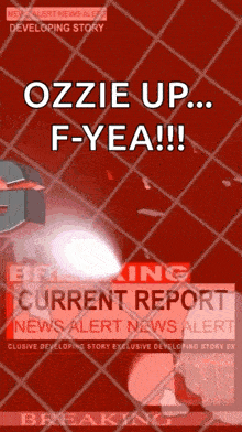 a breaking current report news alert advertisement