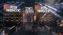jay briscoe and dem boys are walking down the ramp