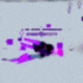 a purple and black graphic with a female symbol in the corner