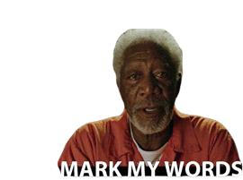 Mark My Words Im A Man Of My Word Sticker - Mark My Words Im A Man Of My Word Man Of My Word Stickers