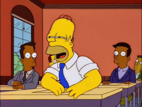 point and laugh gif simpsons