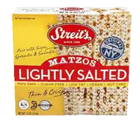 a box of matzos lightly salted thin and crispy bread