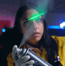 Revealing The Laser Michelle Khare GIF - Revealing The Laser Michelle Khare Detecting The Laser GIFs