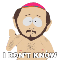I Dont Know Gerald Broflovski Sticker - I Dont Know Gerald Broflovski South Park Stickers