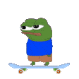 Pepe Skate Sticker - Pepe Skate Stickers