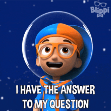 I Have The Answer To My Question Blippi GIF - I Have The Answer To My Question Blippi Blippi Wonders Educational Cartoons For Kids GIFs
