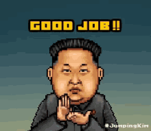 Kim Kim Jong Un GIF - Kim Kim Jong Un Good Job GIFs