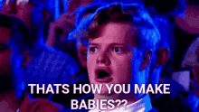 funny dork make babies shocked