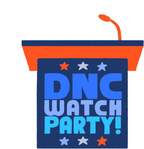 Dnc Democratic National Convention Sticker - Dnc Democratic National Convention Dnc Watch Party Stickers