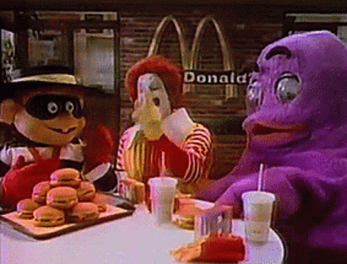Mcdonalds Ronald Mcdonald GIF - Mcdonalds Ronald Mcdonald Grimace -  Discover & Share GIFs
