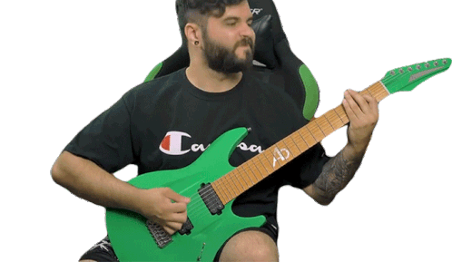 Playing Guitar Andrew Baena Sticker - Playing Guitar Andrew Baena Guitarist Stickers