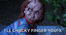 Flip Off Chucky GIF - Flip Off Chucky Mad GIFs