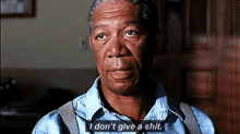 a man says i don 't give a shit