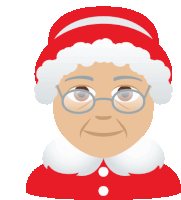 Mrs Claus Joypixels Sticker - Mrs Claus Joypixels Christmas Stickers