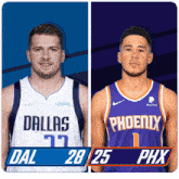 Dallas Mavericks (28) Vs. Phoenix Suns (25) First-second Period Break GIF - Nba Basketball Nba 2021 GIFs