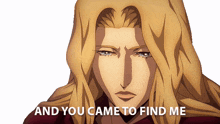 and you came to find me lisa tepes castlevania you tried to find me you came back to me