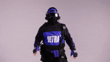 a person wearing a toronto ultra sweatshirt