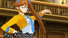 Pay Attention Ace Attorney GIF - Pay Attention Ace Attorney Ace Attorney Hd Athena GIFs