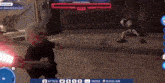 a lego character is fighting another lego character in a video game called general grievous