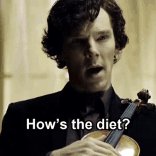 Sherlock Hows The Diet GIF - Sherlock Hows The Diet Benedict Cumberbatch GIFs