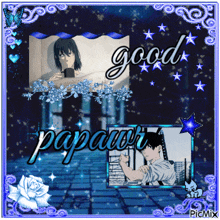 a greeting card that says good papawr on it