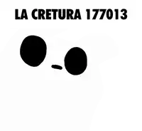 a white background with black circles and la cretura 177013
