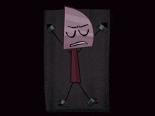 a cartoon drawing of a knife being chained up