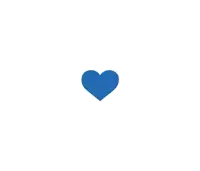 a blue heart with the words i love written on it