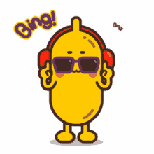 music banana emoji cute animated